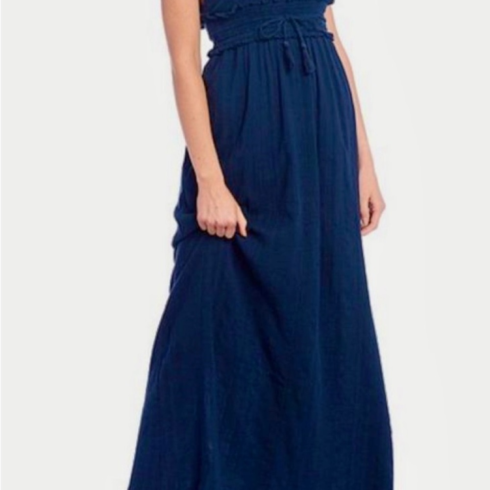 ROXY NAVY Rooftop Sunrise wrap Dress NWT Sz.M - Picture 4 of 7